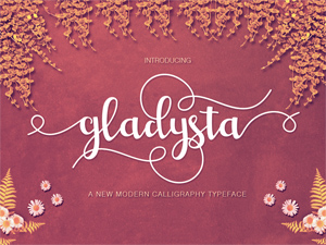 Gladysta Free Brush Lettering Script Font