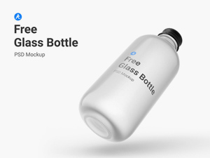 Glass Bottle Mockup (.psd)