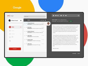 Gmail Desktop Concept made in Sketch