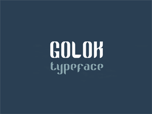 Golok Free Modular Typeface