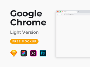 Google Chrome Mockup Light – Sketch Freebie
