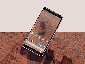 Google Pixel 2 XL Screen Mockup: Free PSD