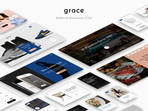 Grace UI Kit Sample: Free PSD