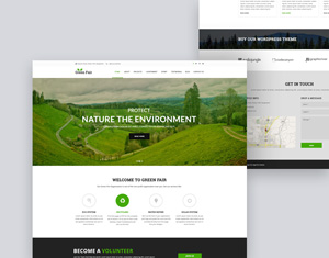 Green Fair Eco/Natural Template – PSD Freebie