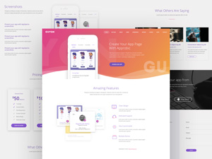 Guyon Homepage – Free PSD