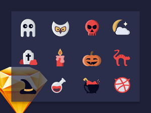 Halloween Icon Set – Free Sketch
