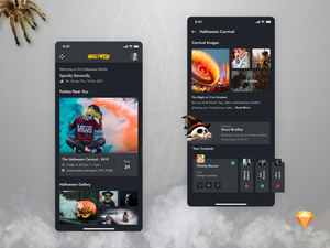 Halloween App UI