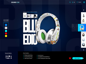 Headphone Product Page PSD
