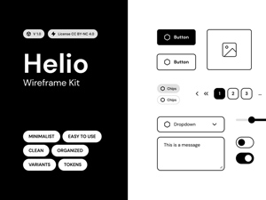 ️Wireframe UI Kit – Helio