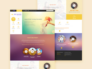 Help Point Website Template PSD