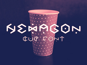 Hexagon Cup Font