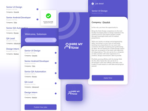 Job Board App UI (Hire My Team)