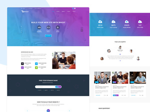 Hosting Service Website Template – Free Resource