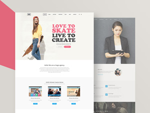 HUGE Website Samples : Free PSD
