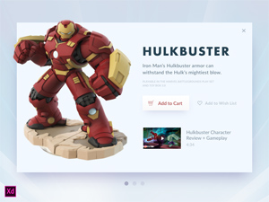 Hulkbuster Card – Free Adobe XD