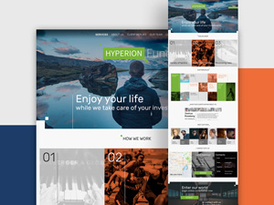 Hyperion Template – PSD Freebie