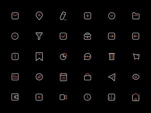 100 Line Icons