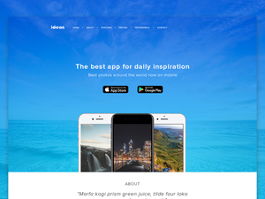 Ideas Website Template Concept – Free PSD