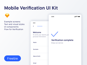 Identity Verification UI Kit for iOS made in Sketch