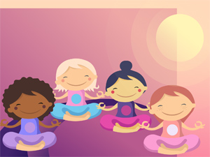 Yoga Girls Vector Avatars