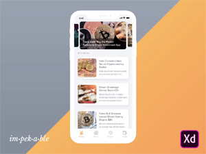 Bitcoin App XD Concept