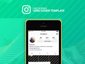 Instagram Grid Cover Template by Nathanael Arias R