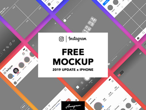 Blank Instagram Template 2019 – Free PSD