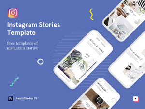 Instagram Stories Template For Photoshop – Free PSD