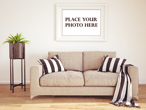 Interior Photo Frame Mockup: Free PSD