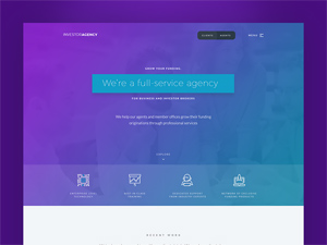 Investment Agency Website Landing Page Template by Dan Luparu