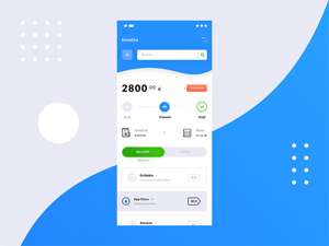 Invoice App Concept: Free PSD