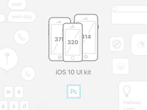 iOS 10 Complete UI – Free PSD