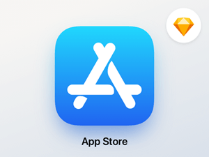 iOS 11 App Store Icon for Sketch