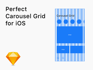 iOS Carousel Grid – Free Sketch
