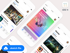 iOS11 App Store GUI for Sketch