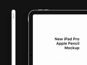 New iPad Pro and Apple Pencil Mockup