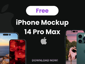 iPhone 14 Pro Max Mockup: Free PSD