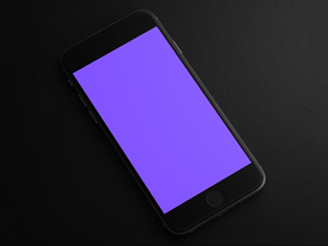 iPhone 6 Black Mockup – Free PSD