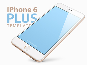 iPhone 6 PLUS, 5.5-Inch Templates Mockups