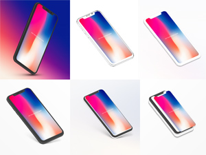 iPhone X Mockup Bundle – PSD Freebie