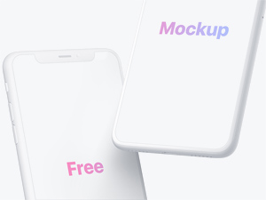 iPhone X Mockup – Free PSD