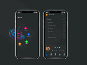 iPhone X Music Screens – Free PSD
