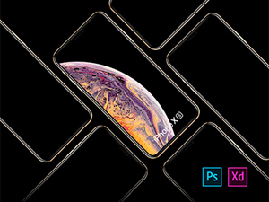 iPhone XS, XR & XS Max Xd Mockups