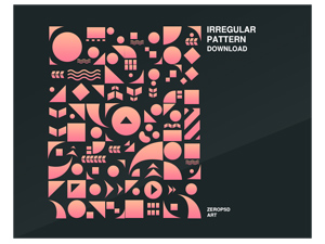 Irregular Shapes Pattern – Free Resource