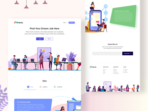 Job Finding Platform Landing Page Template