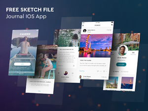 Journal App Kit – Free Sketch