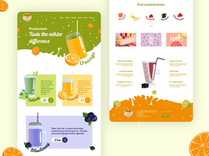 Juice Bar Website Template