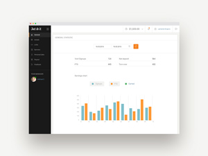 Just Do It UI Dashboard by Max Kalik