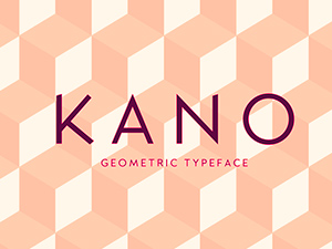Kano Mont – Geometric Typeface