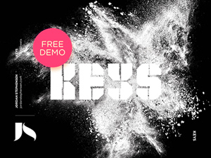 Keys Stencil Display Font